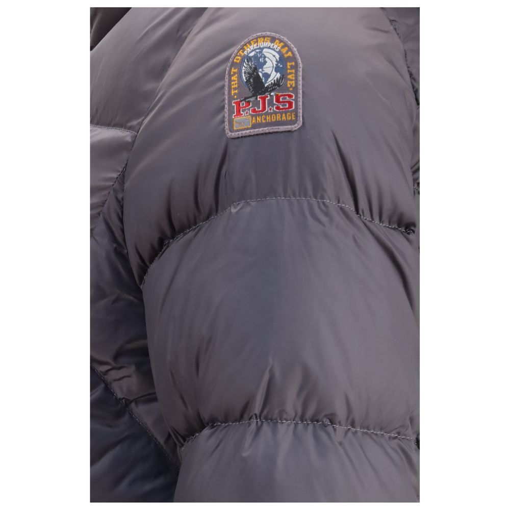 Parajumpers Gray Polyester Full-Length Jacket