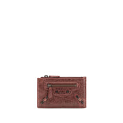 Balenciaga Bordeaux Lamb Ovis Aries Aries Wallet