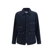 Moncler Blue Cotton Denim Jacket