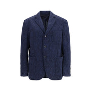 Etro Blue Wool Oves Aries Jacket