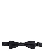 Dolce & Gabbana Men Dark Blue 100% Silk Adjustable Neck Papillon Bow Tie