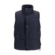Stone Island Blue Goose Down Sleeveless Jacket