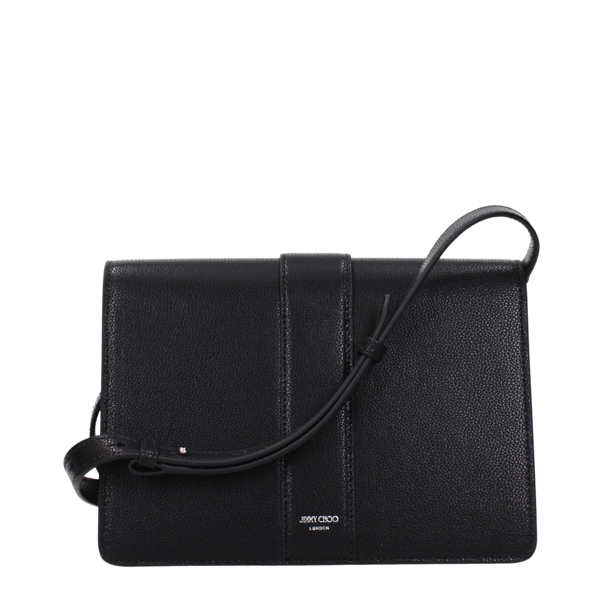 Jimmy Choo Black Leather Crossbody Bag for Women