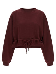 Dries Van Noten Bordeaux Cotton Sweatshirt