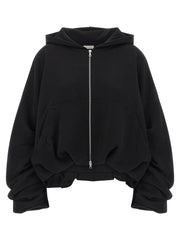 Dries Van Noten Black Cotton Hoodie