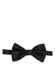 Dolce & Gabbana Men Black 100% Silk Adjustable Neck Papillon Bow Tie
