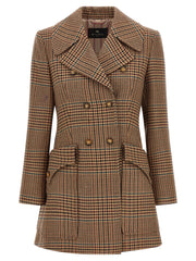 Etro Brown Wool Coat