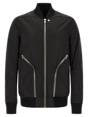 Rick Owens Black Nylon Bomber for Men