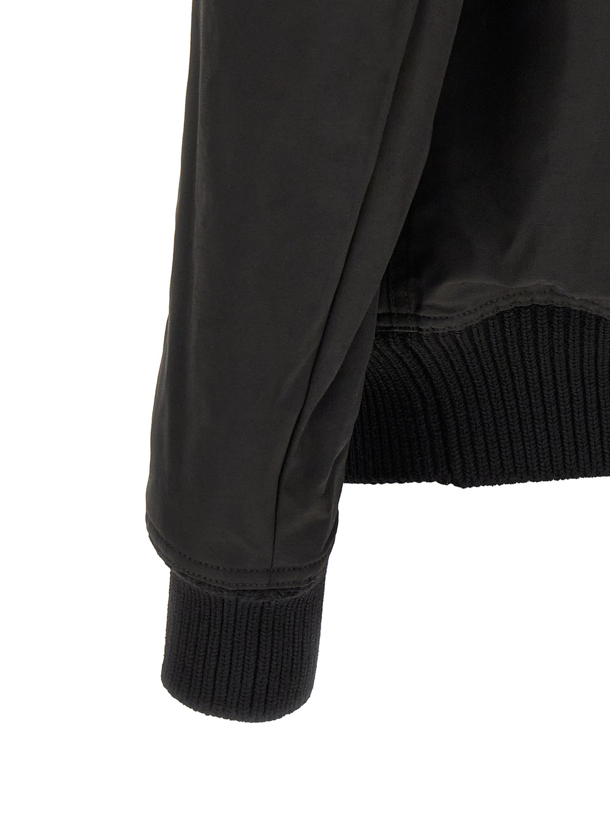 Rick Owens Black Nylon Bomber for Men