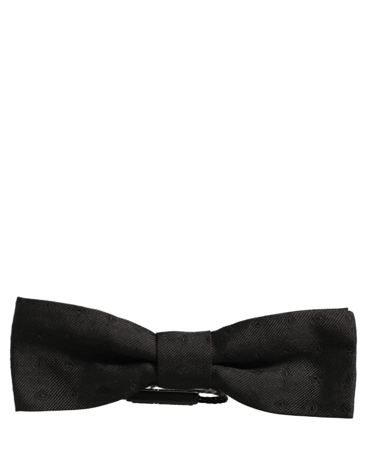 Dolce & Gabbana Men Dark Gray 100% Silk Adjustable Neck Papillon Bow Tie