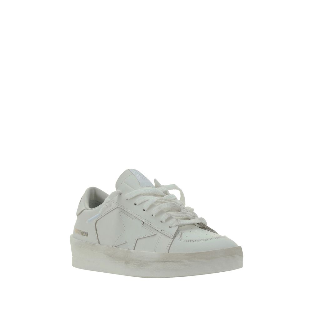 Golden Goose White Goatskin Sneakers for Women