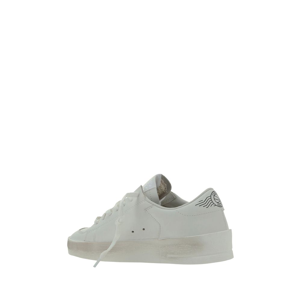 Golden Goose White Goatskin Sneakers for Women