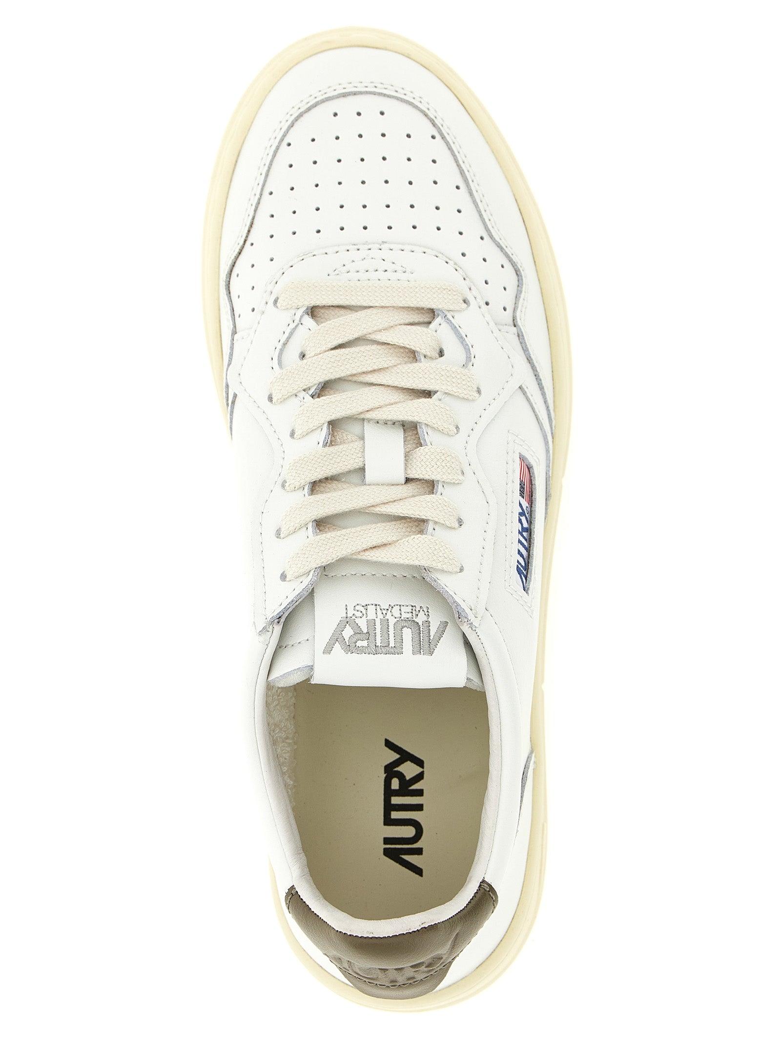 Autry Bicolor Cowhide Low Top Sneakers for Women