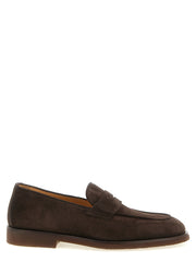 Brunello Cucinelli Brown Calfskin Slip-On Loafers for Men