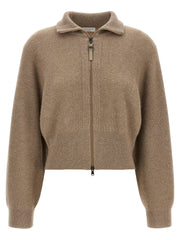 Brunello Cucinelli Brown Cashmere Cardigan