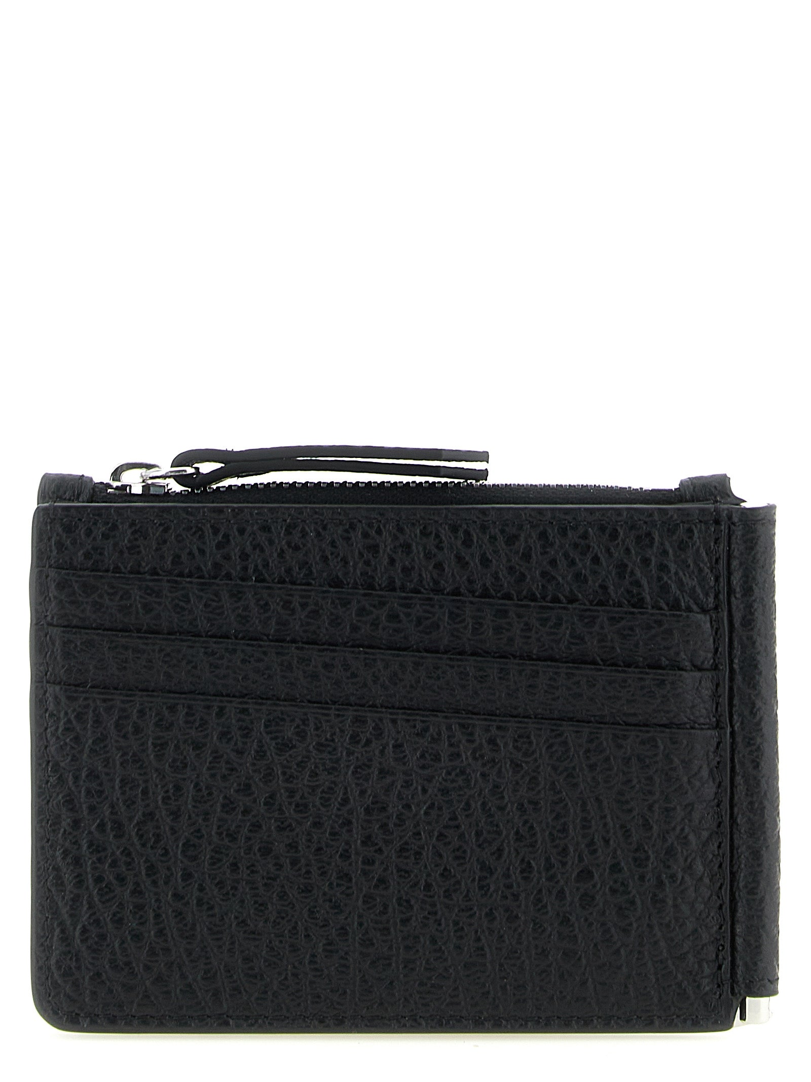 Maison Margiela Black Calfskin Leather Wallet for Men
