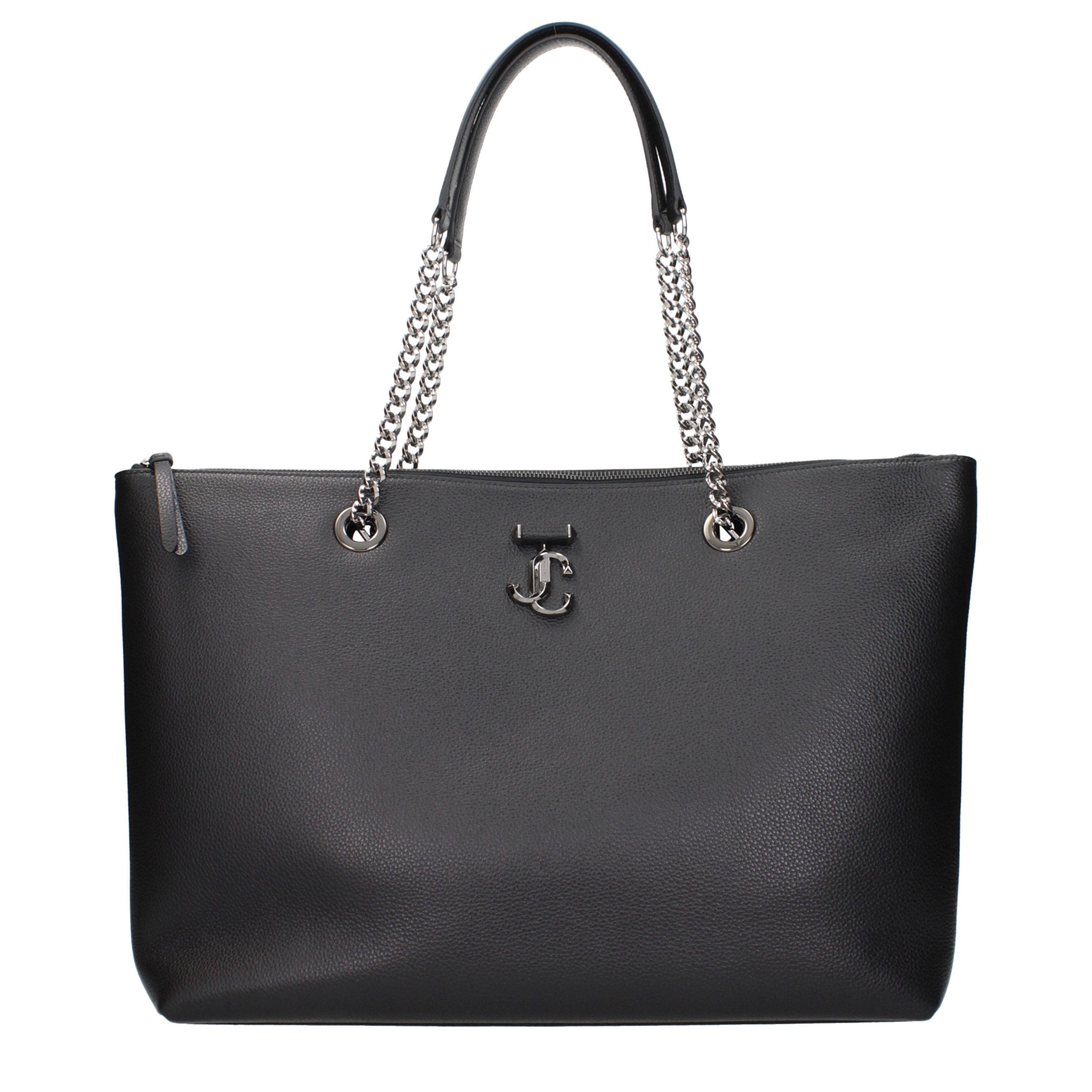 Jimmy Choo Black Leather Shoulder Bag for Women