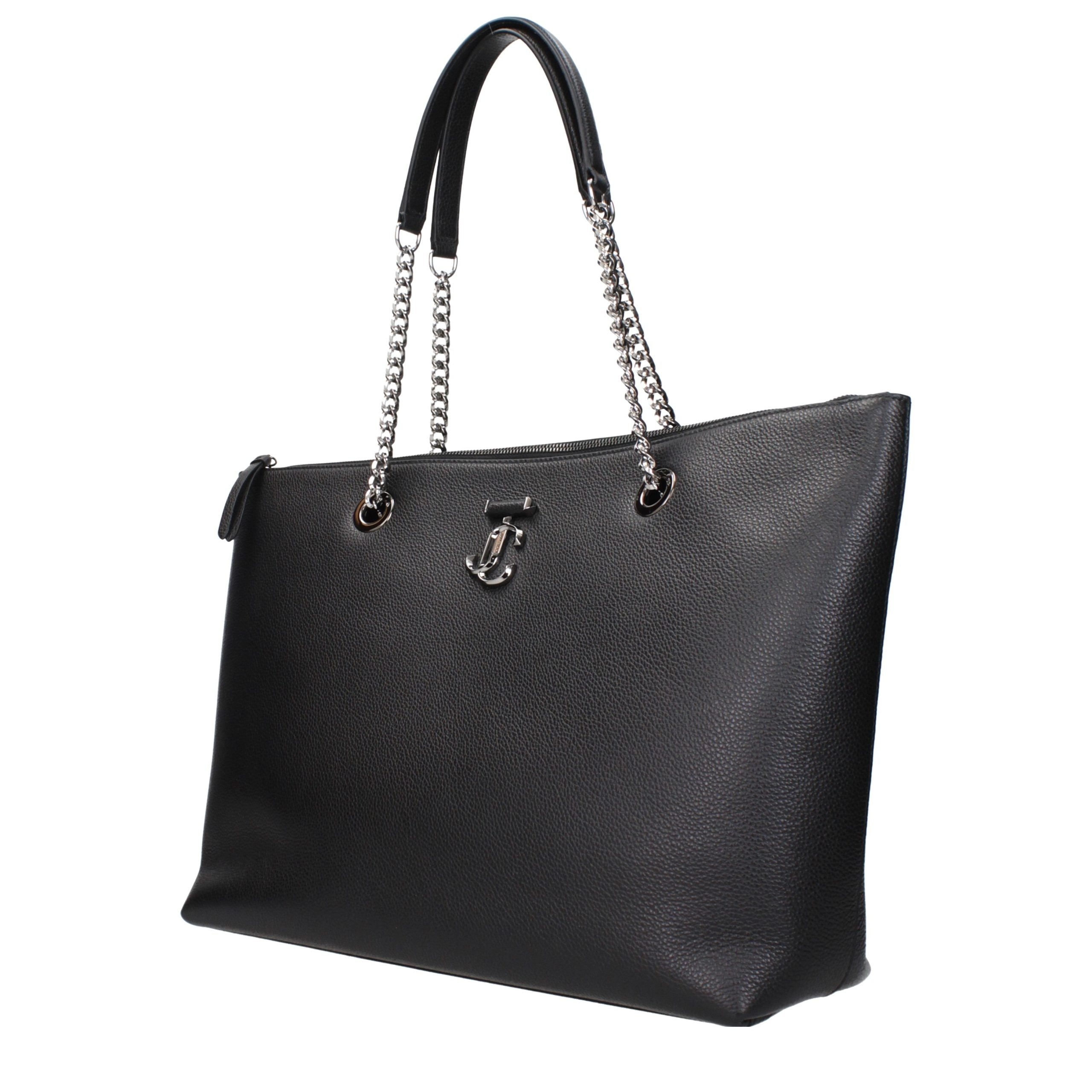 Jimmy Choo Black Leather Shoulder Bag for Women