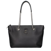 Jimmy Choo Black Leather Shoulder Bag