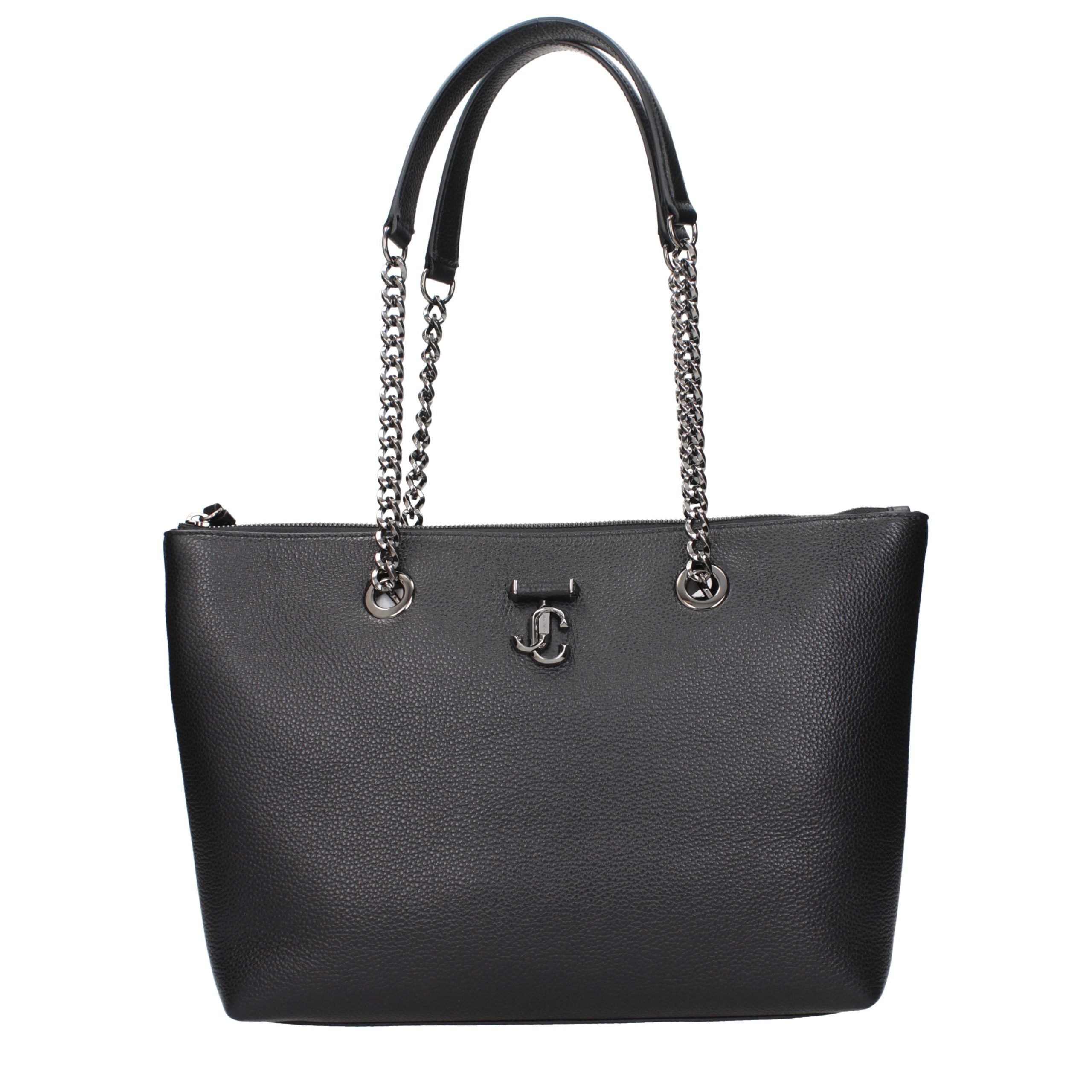 Jimmy Choo Black Leather Shoulder Bag for Women