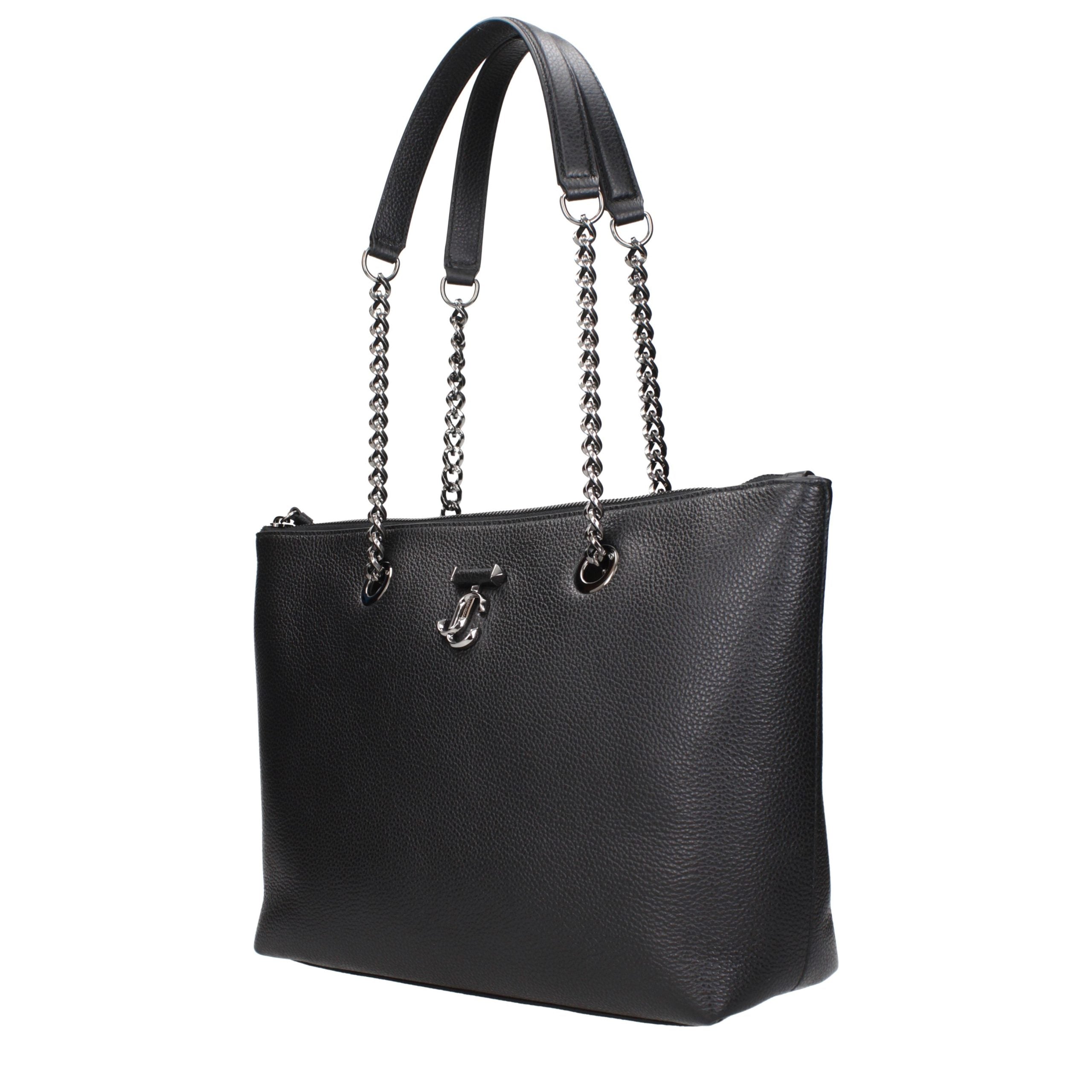 Jimmy Choo Black Leather Shoulder Bag for Women