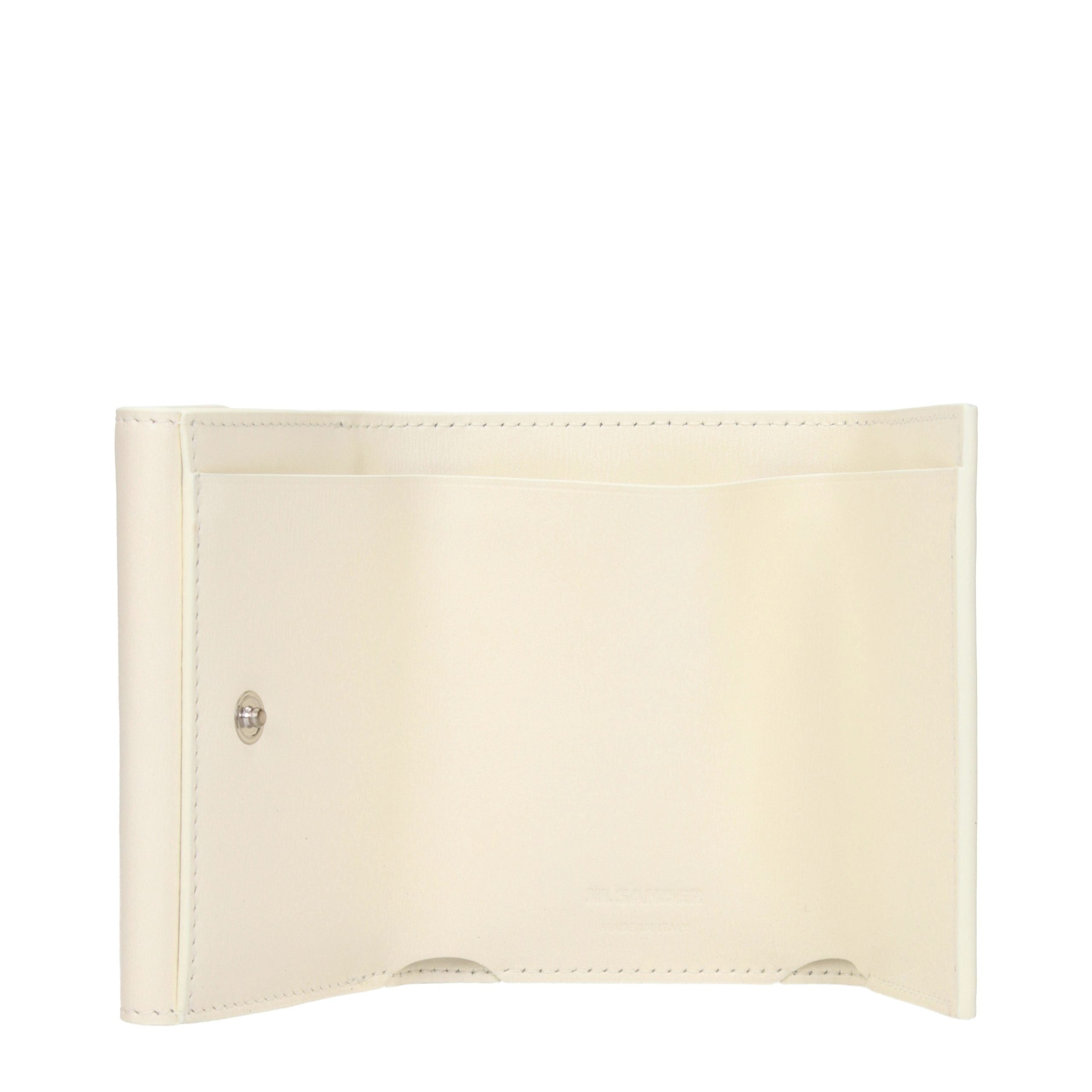 JIL SANDER White Leather Wallet for Women