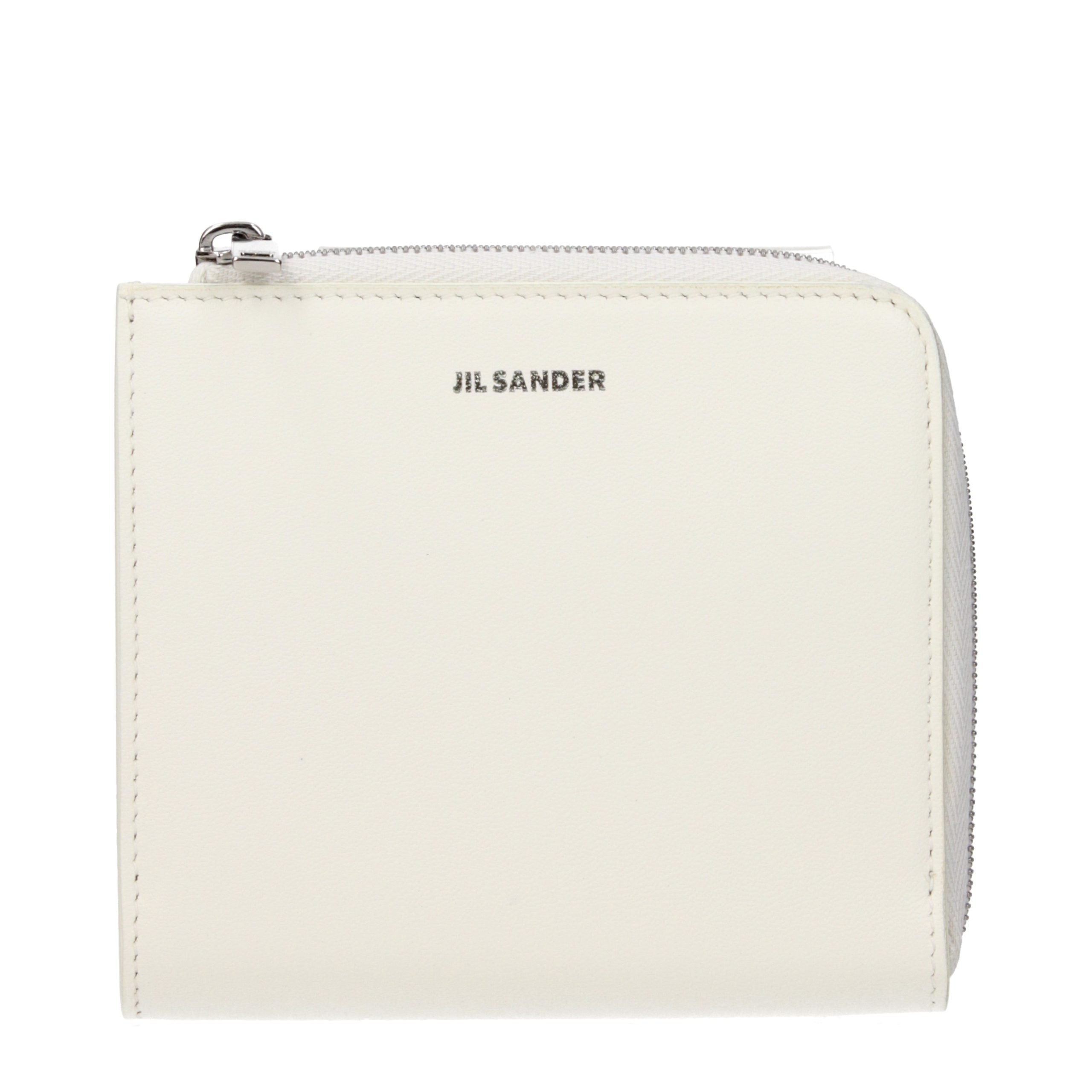 JIL SANDER White Leather Wallet for Women