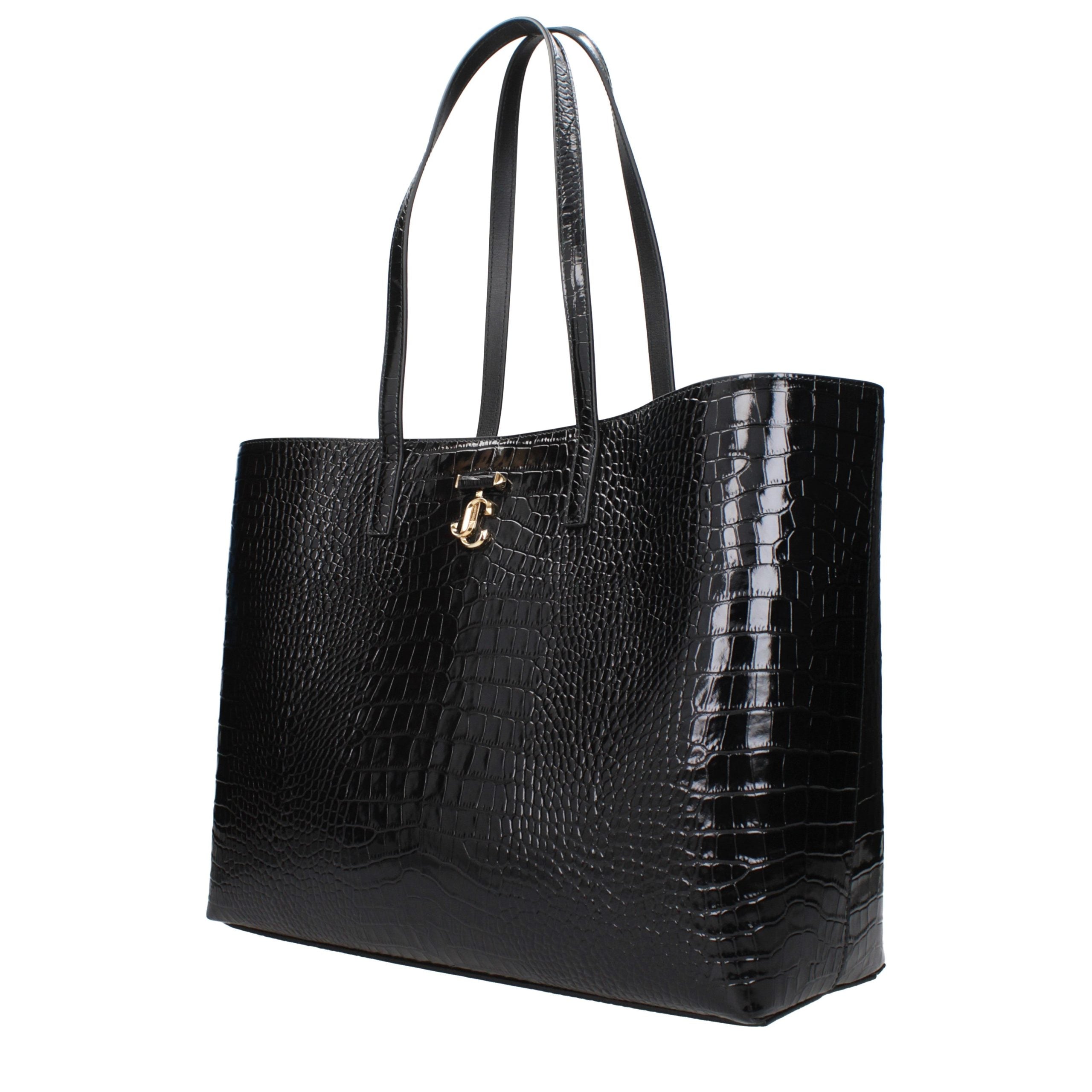 Jimmy Choo Black Leather Shoulder Bag for Women