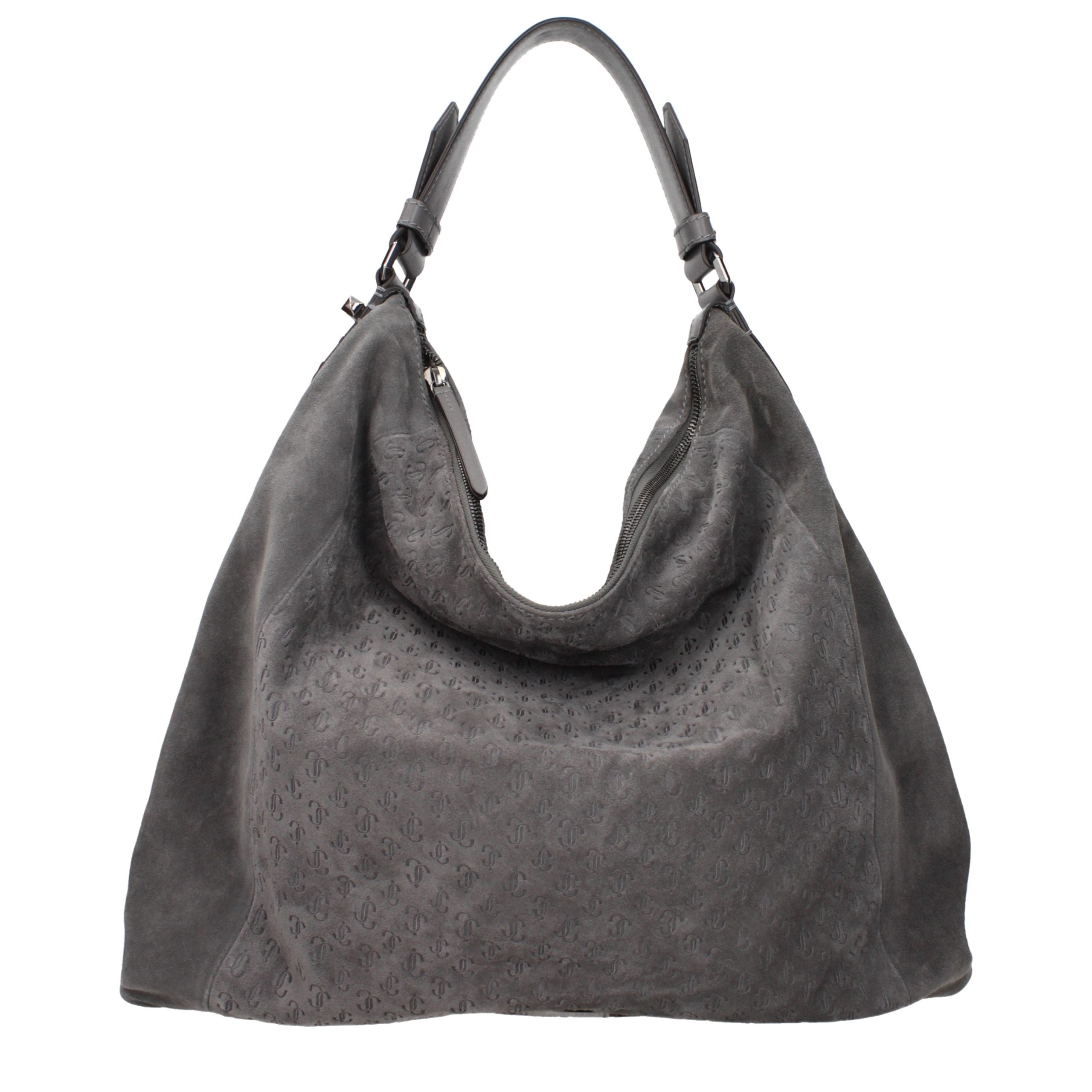 Jimmy Choo Gray Leather Shoulder Bag for Women
