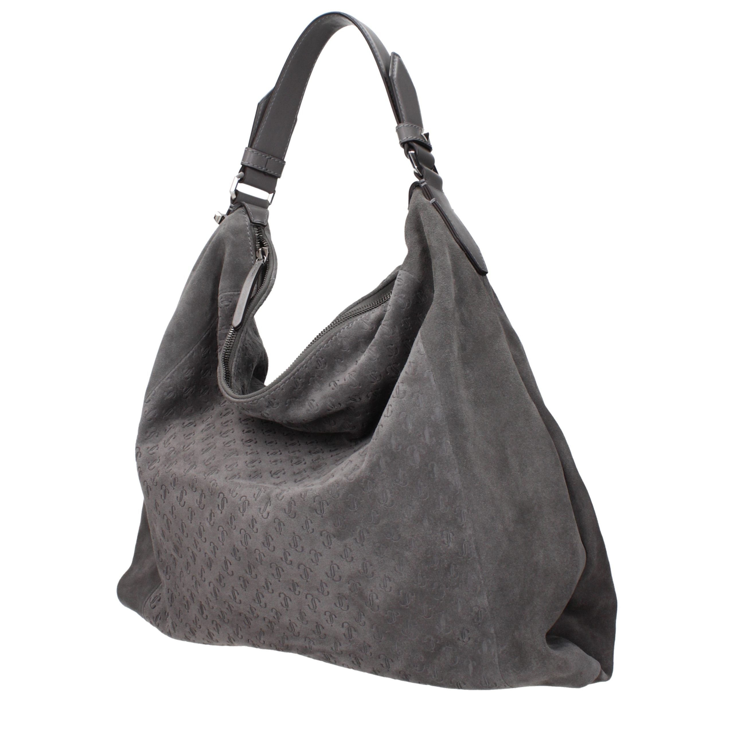 Jimmy Choo Gray Leather Shoulder Bag for Women