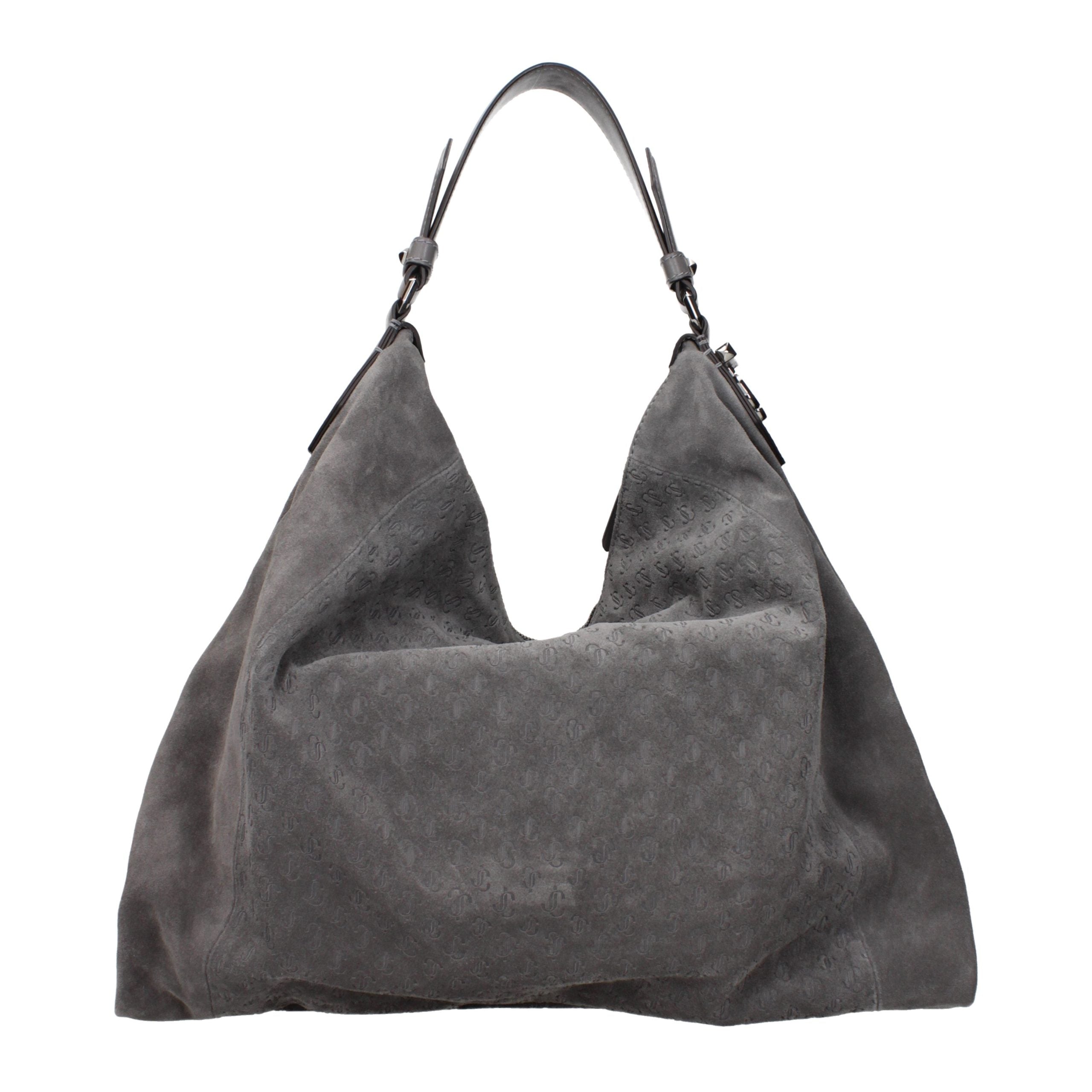 Jimmy Choo Gray Leather Shoulder Bag for Women