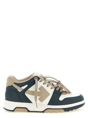 Off-White Multicolor Cowhide Low Top Sneakers for Men