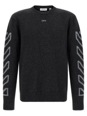 Off-White Gray Wool Cardigan