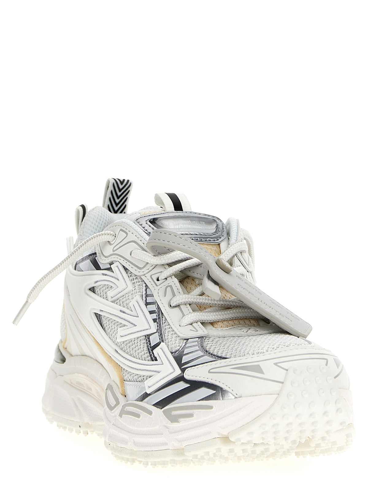 Off-White White Polyethylene Athletic Sneakers for Men