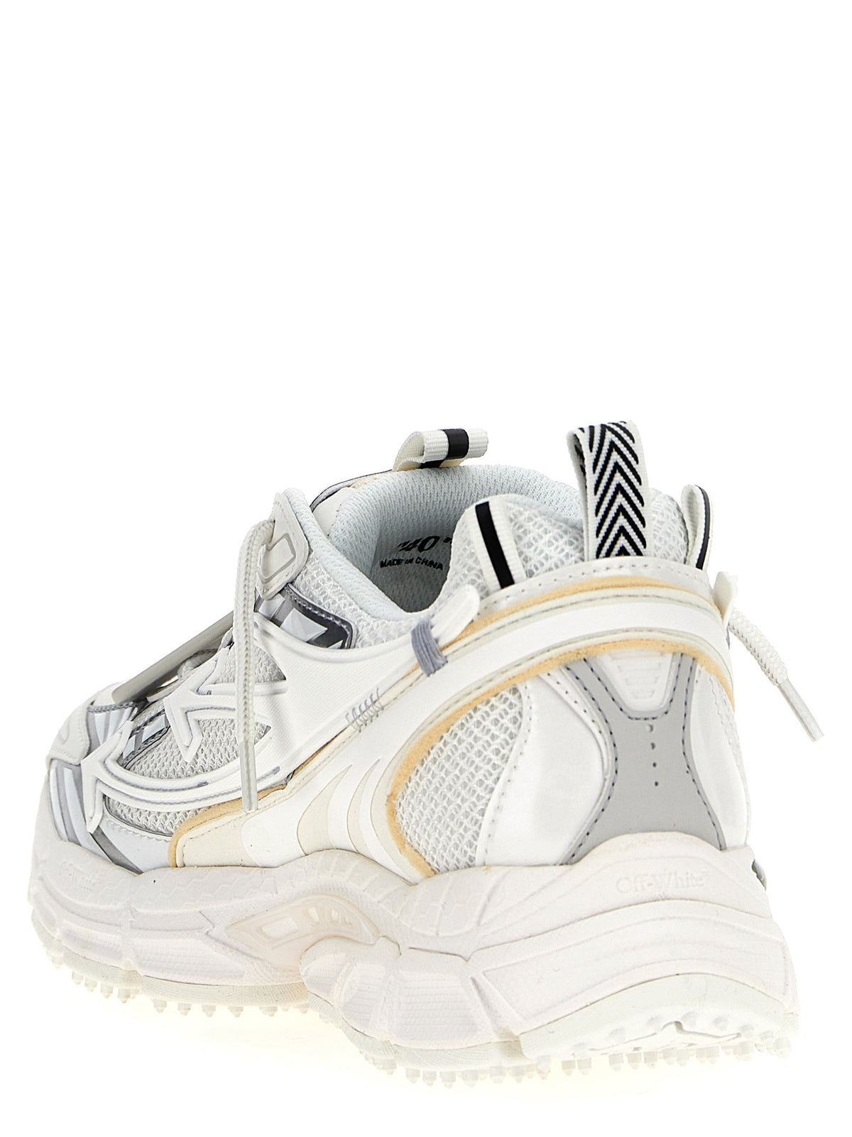 Off-White White Polyethylene Athletic Sneakers for Men