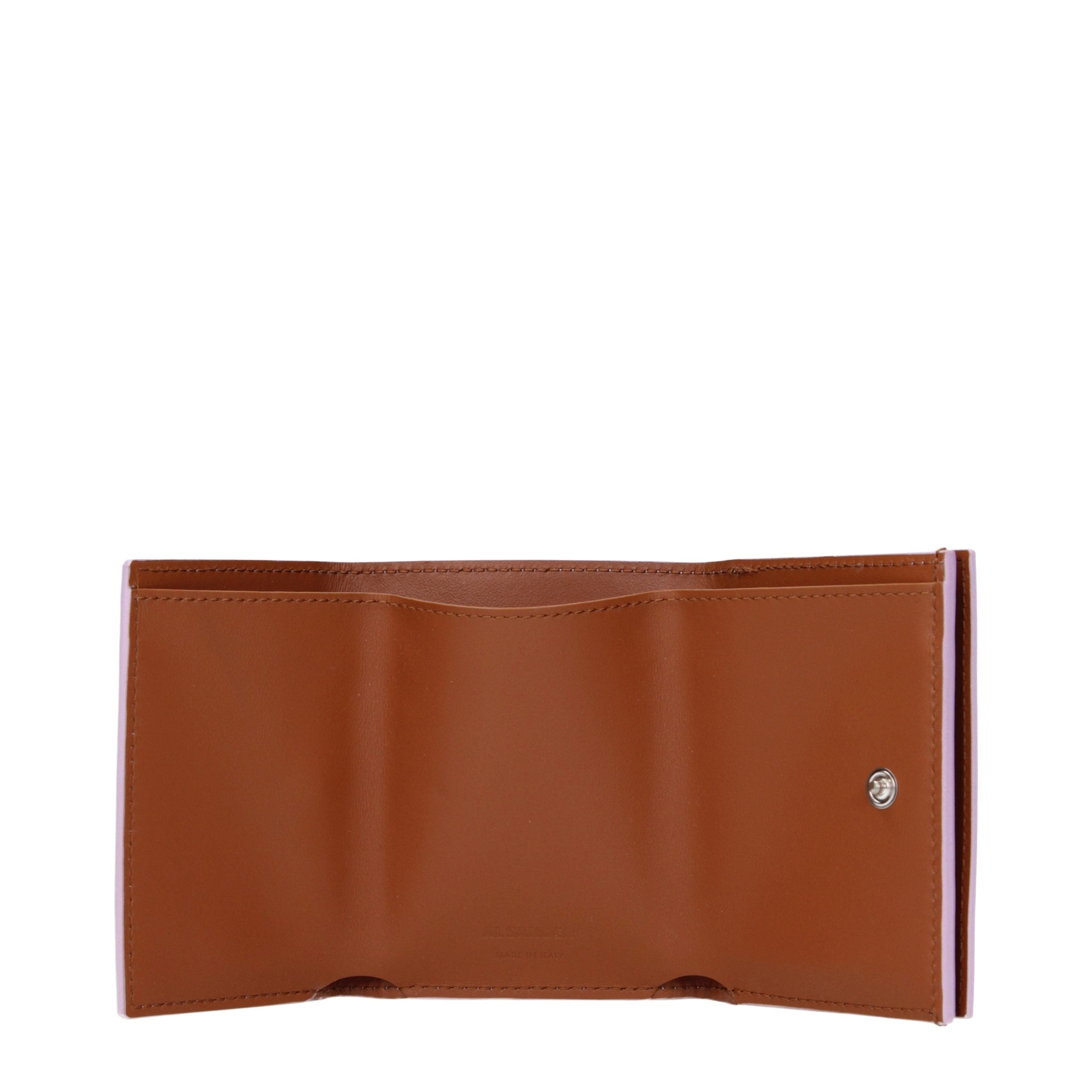 JIL SANDER Pink Leather Wallet for Women