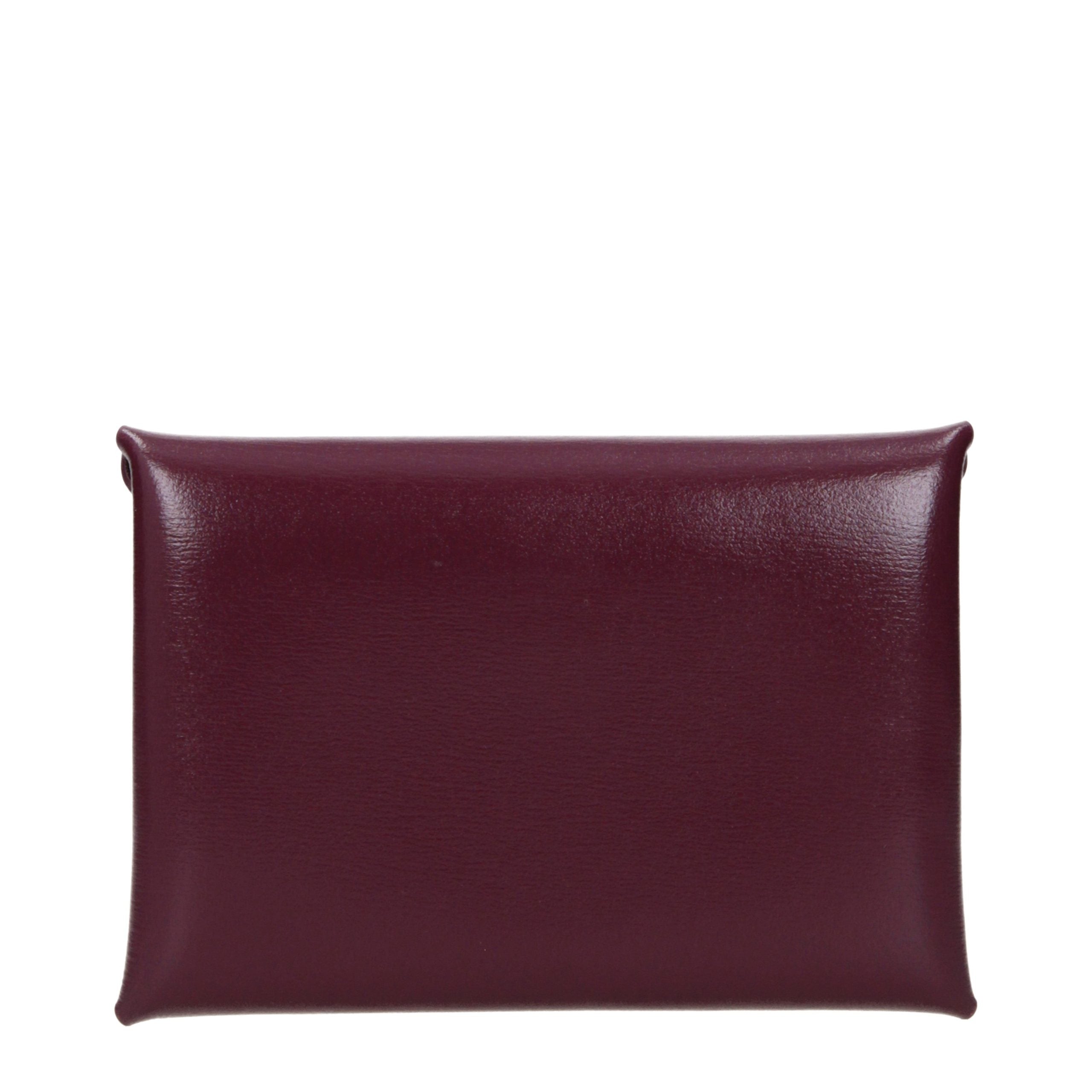JIL SANDER Red Leather Wallet for Women