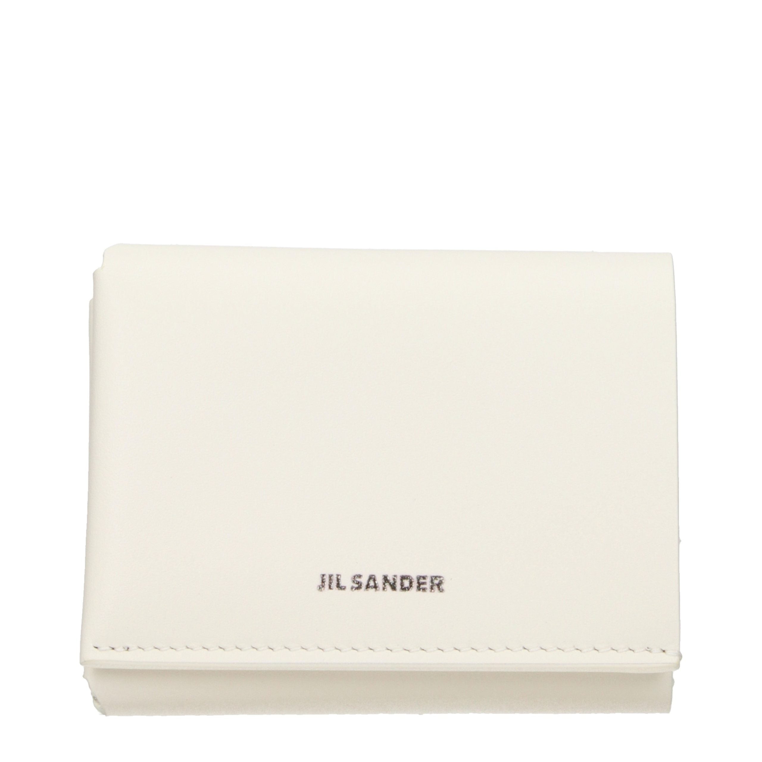 JIL SANDER Beige Leather Wallet for Women