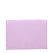 JIL SANDER Pink Leather Cardholder for Women