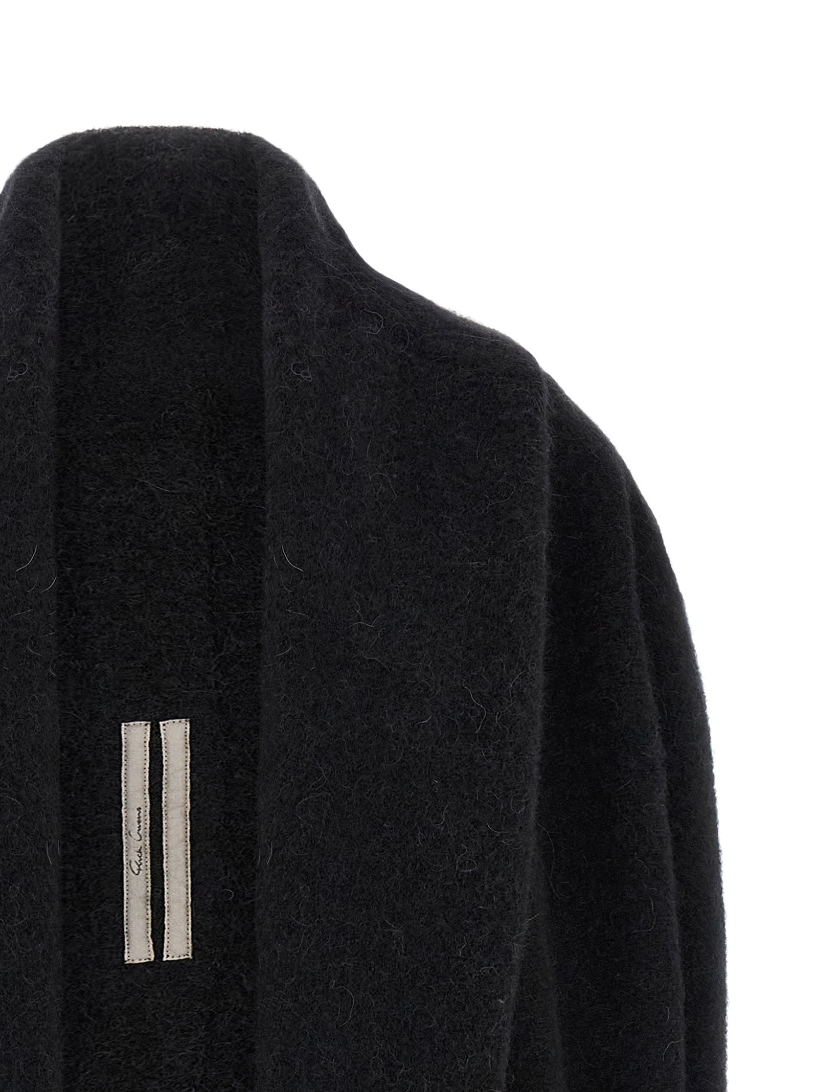 Rick Owens Black Marabou Cardigan for Women