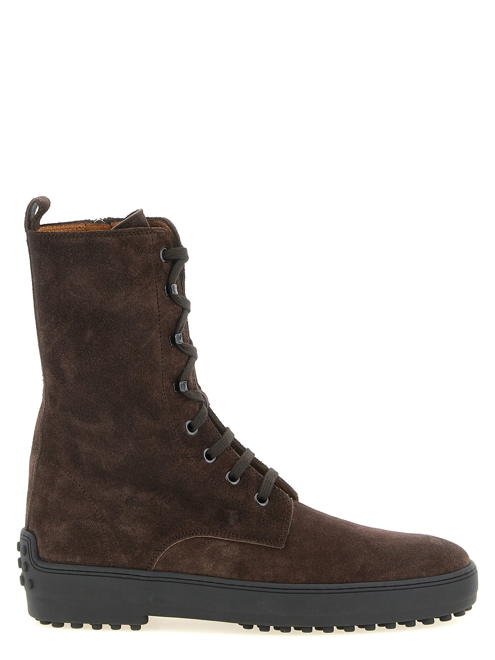 Tod's Brown Calfskin Ankle Boots for Women