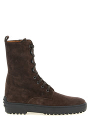Tod's Brown Calfskin Ankle Boots for Women