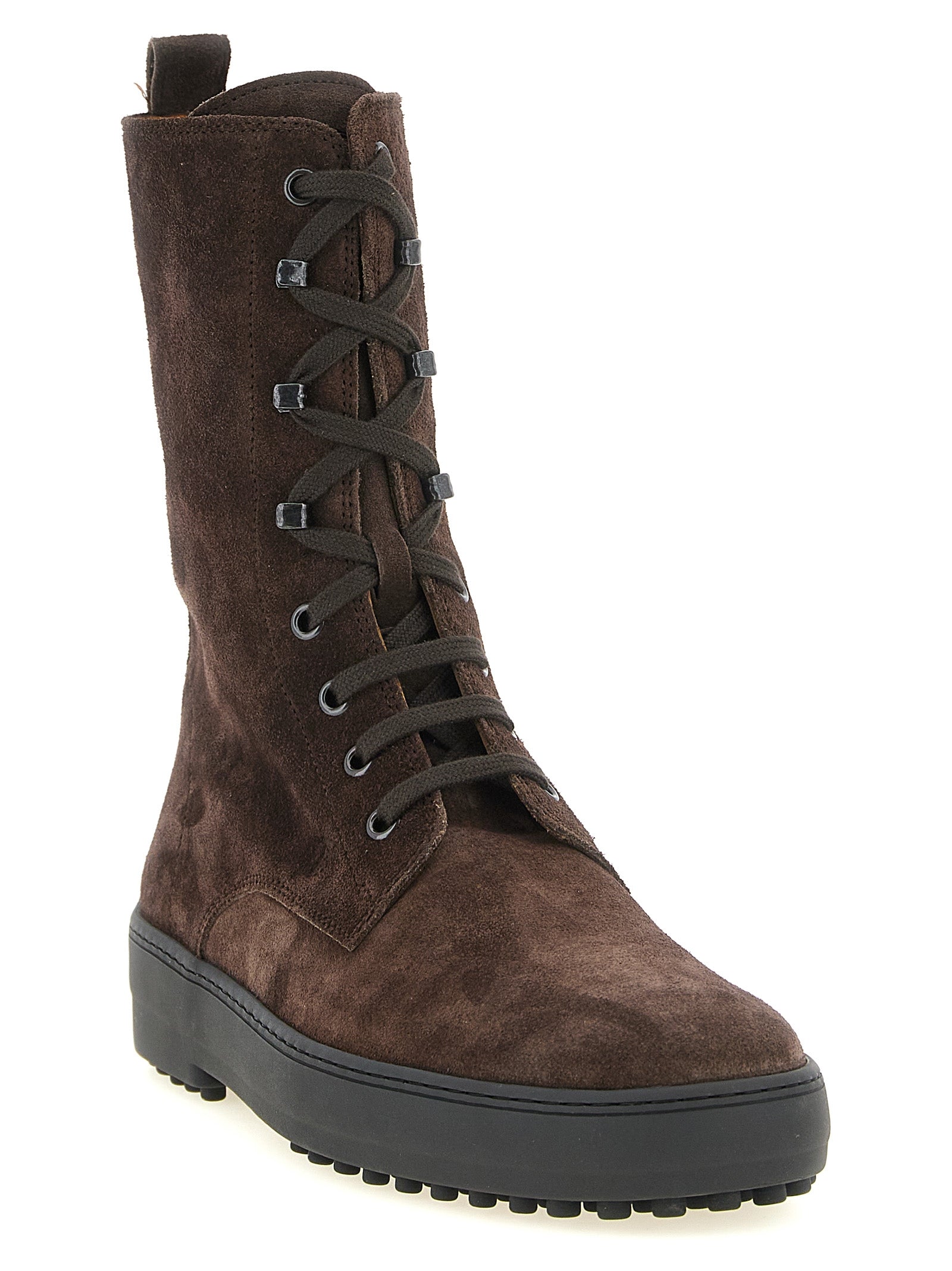 Tod's Brown Calfskin Ankle Boots for Women