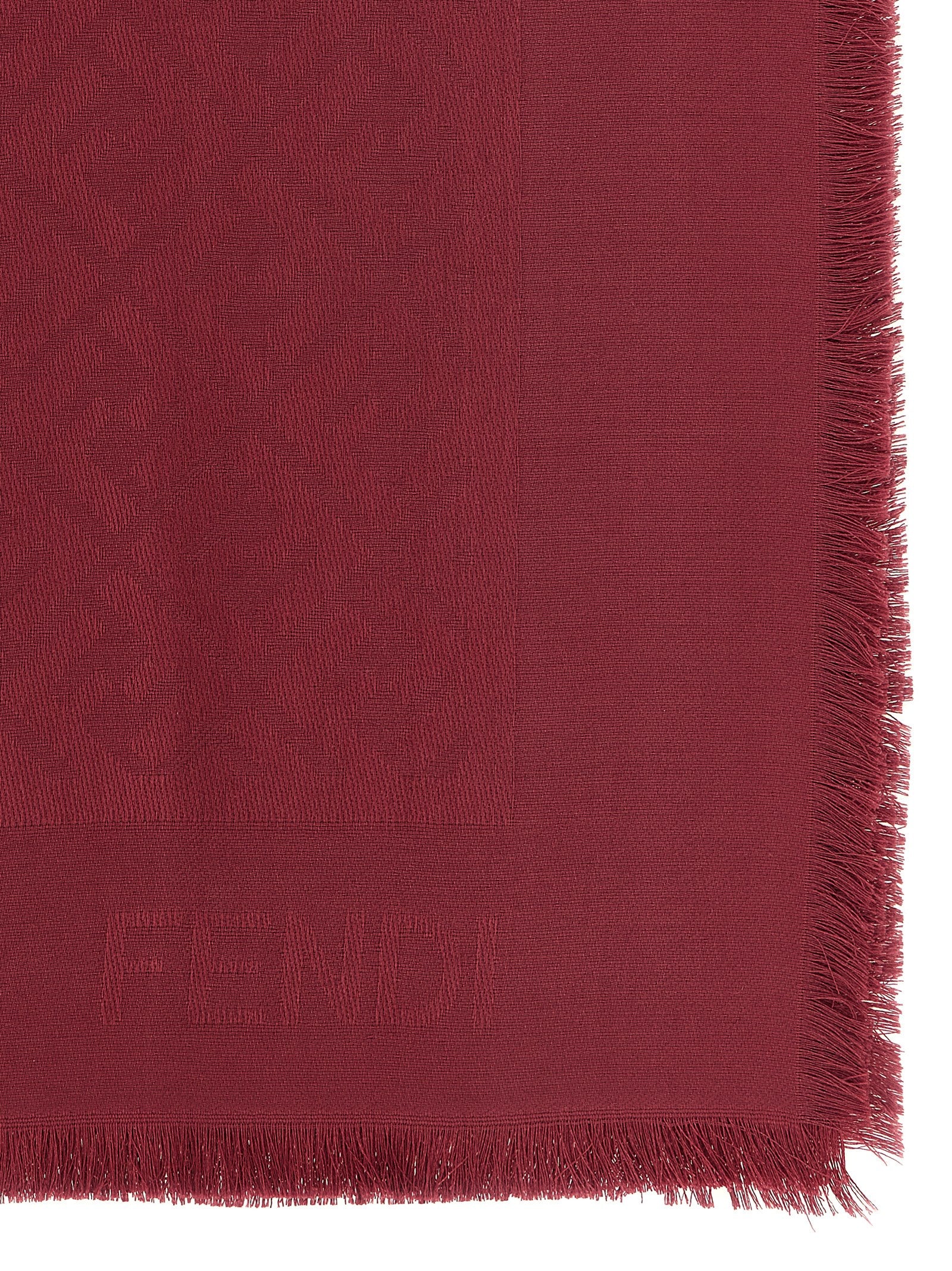 Fendi Bordeaux Silk Foulard for Women