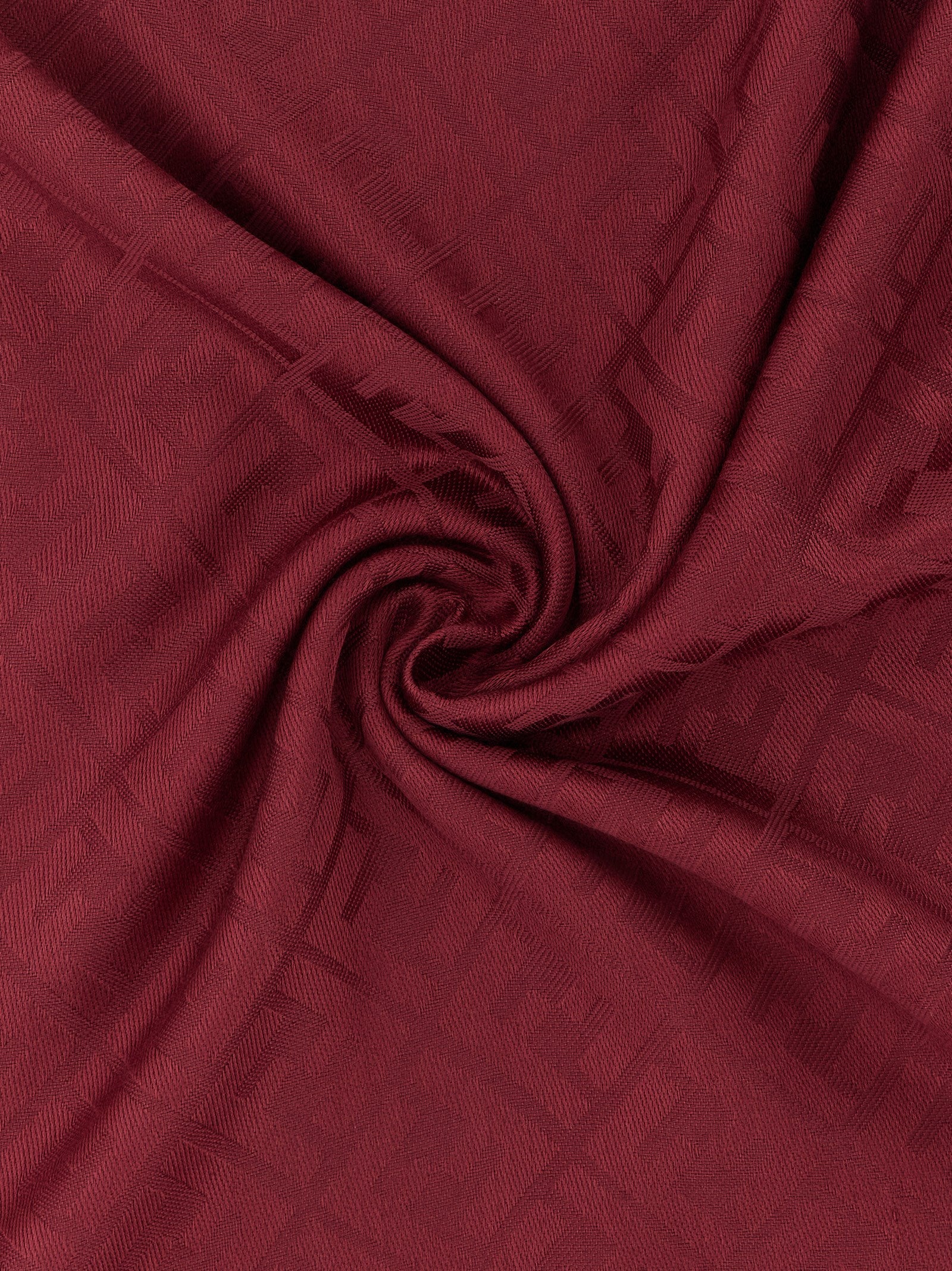 Fendi Bordeaux Silk Foulard for Women