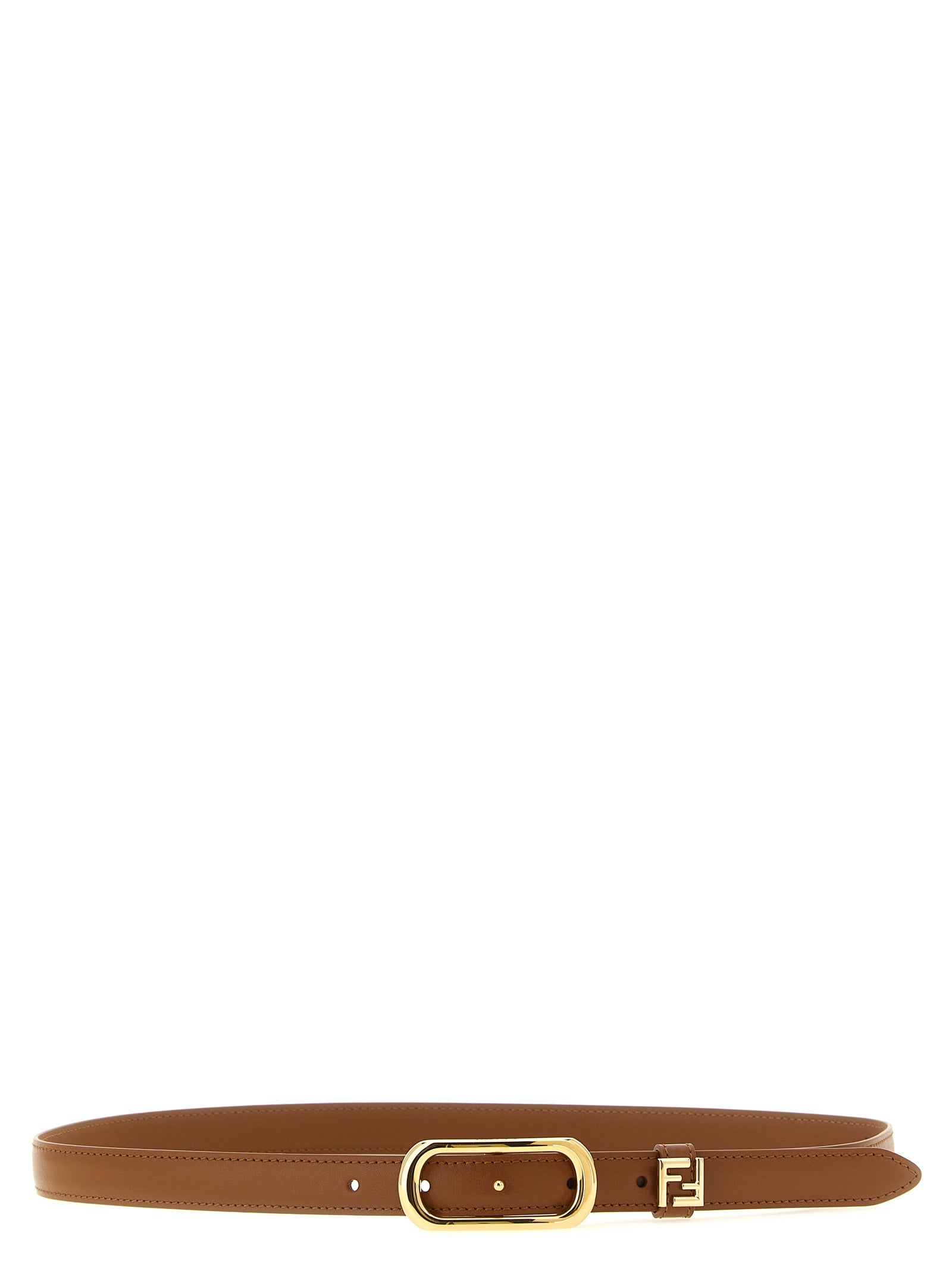 Fendi Brown Calfskin Regular Belt for Women