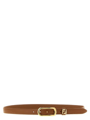 Fendi Brown Calfskin Regular Belt for Women