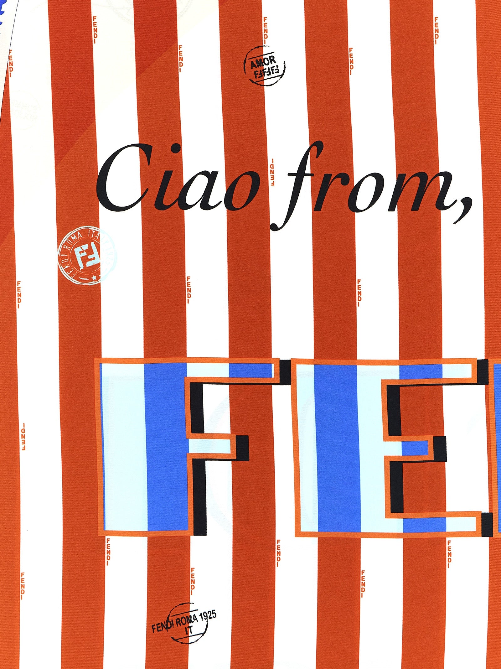 Fendi Multicolor Silk Foulard for Women