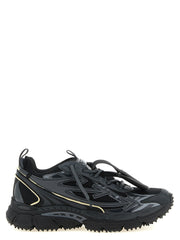 Off-White Black Polyethylene Athletic Sneakers for Men