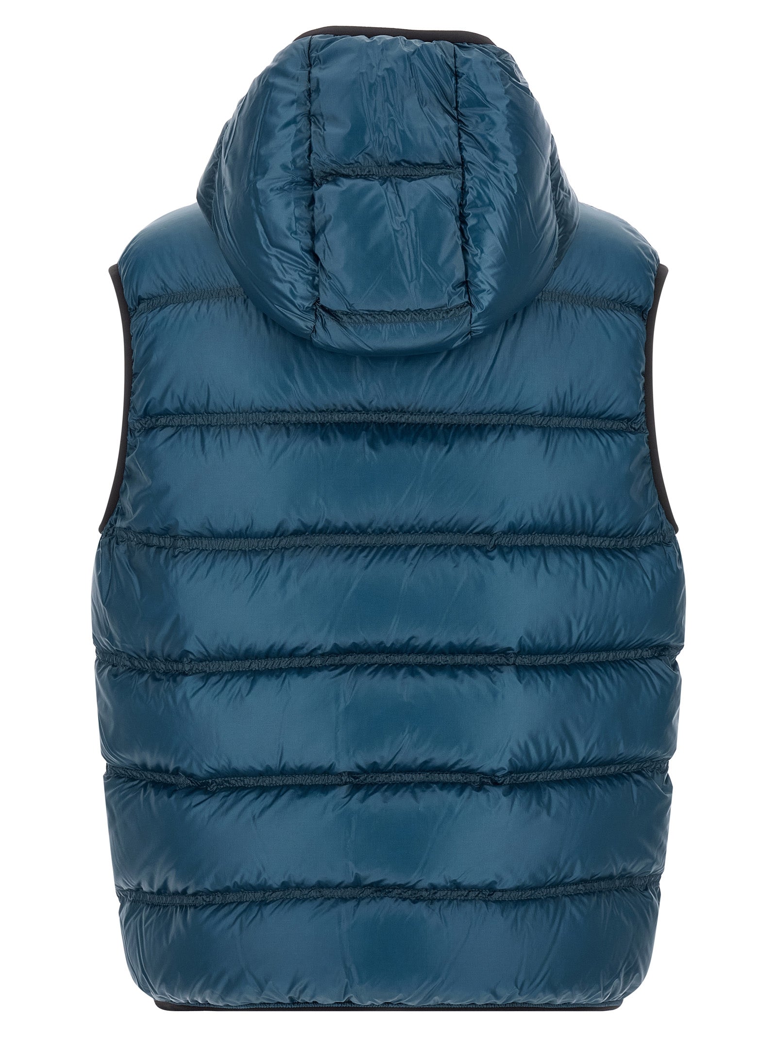Moncler Blue Polyamide Full-Length Jacket for Men